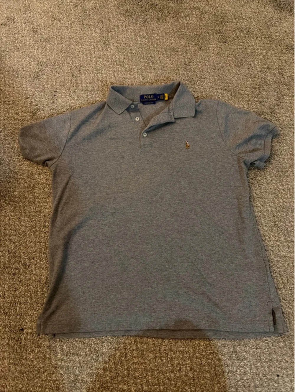 Modern grey Ralph Lauren polo shirts in size Medium